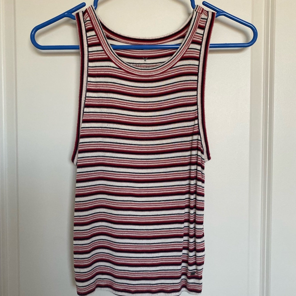 American Eagle red striped tank